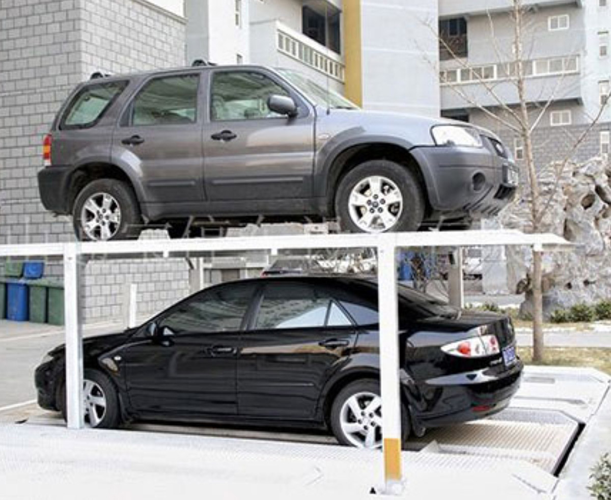 石渠立体停车PJS地坑式简易升降机械式立体停车设备